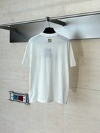 Louis Vuitton white T-shirt back view with small chest logo