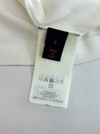 Louis Vuitton white T-shirt care label with size and Made in Italy