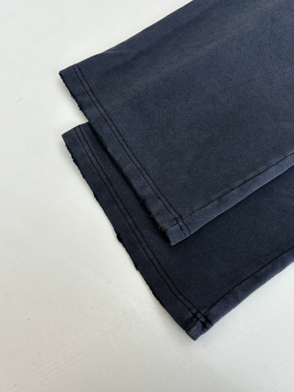 Balenciaga dark navy sweatpants hem with stitched cuff detail