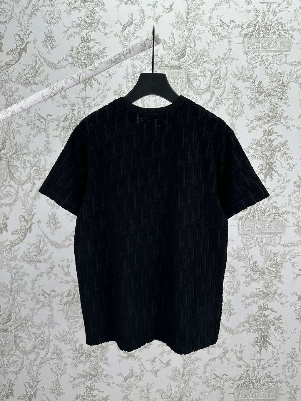 Black Dior crew-neck short-sleeve T-shirt