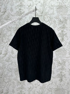 Black Dior crew-neck short-sleeve T-shirt