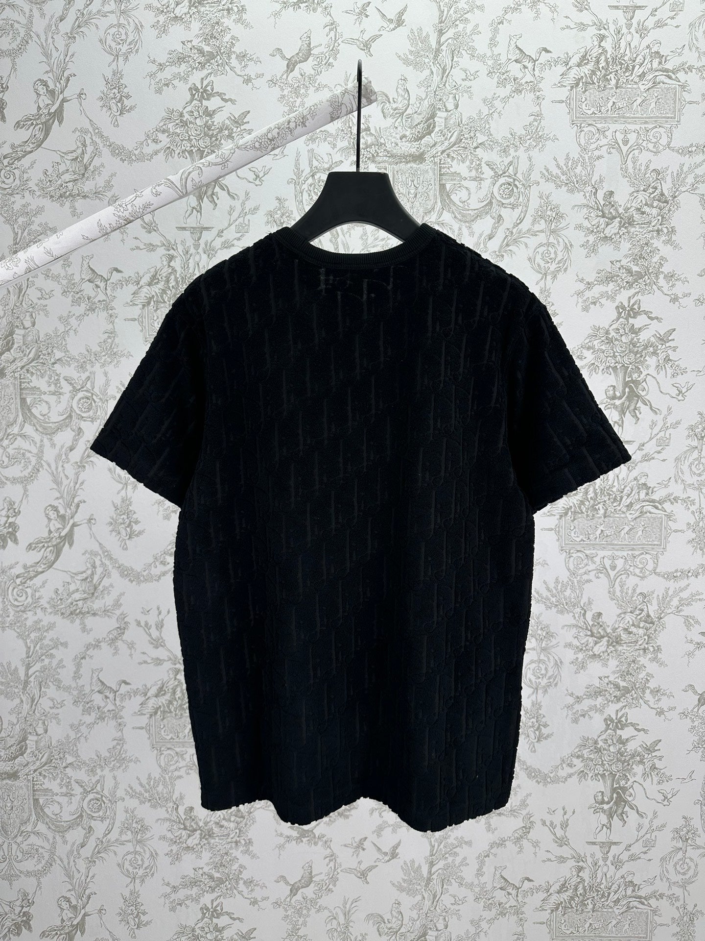 Black Dior crew-neck short-sleeve T-shirt