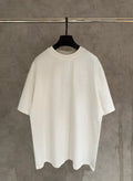 Balenciaga white T-shirt with crew neck and short sleeves on a hanger