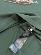 Balenciaga short-sleeve T-shirt with inner neck labels and fabric drape
