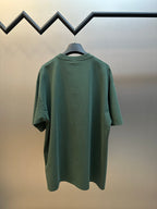 Balenciaga short-sleeve T-shirt with back view, dark green