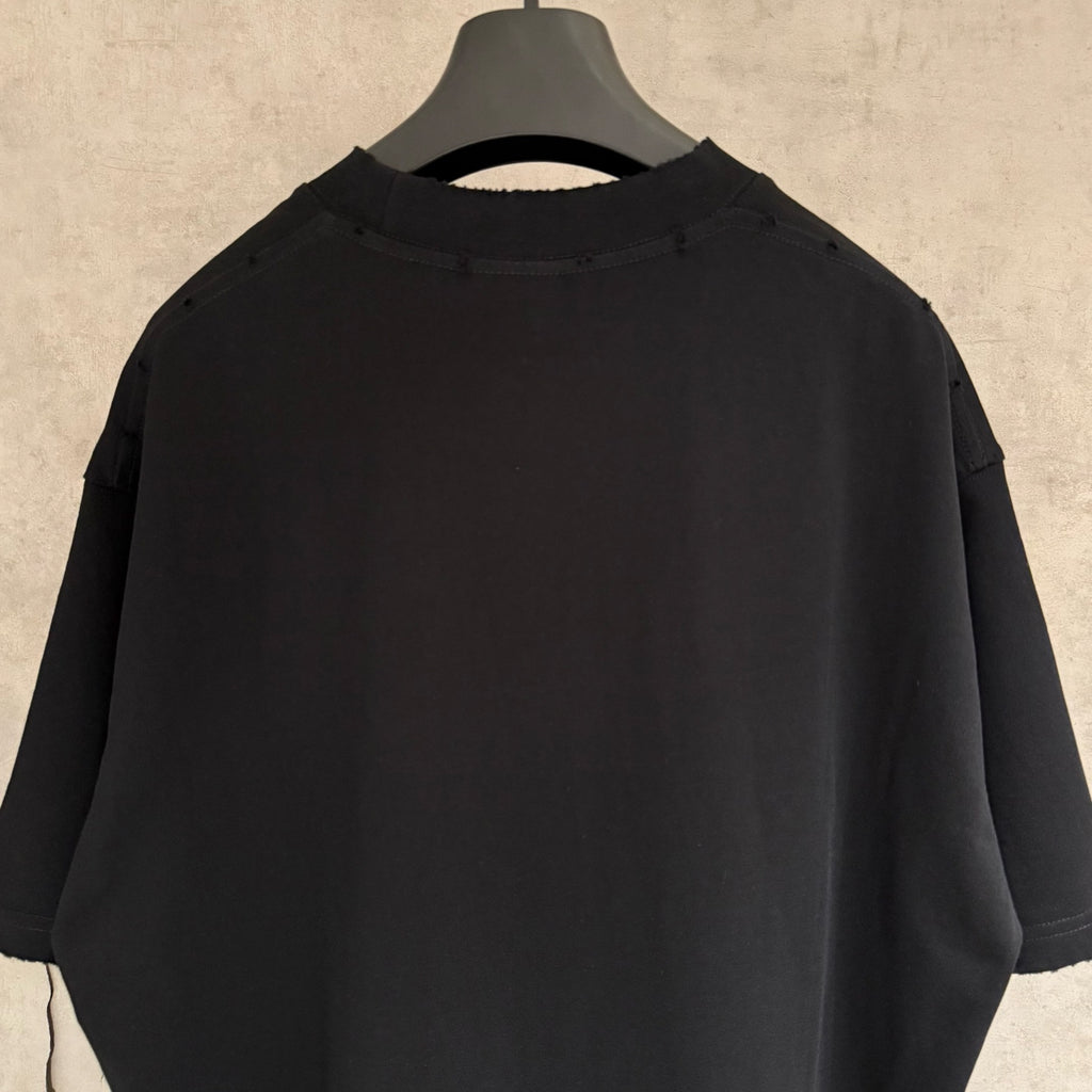 Balenciaga black crewneck T-shirt, plain back with stitched collar