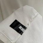 White Balenciaga T-shirt sleeve with care label patch