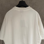 White Balenciaga T-shirt back close-up, plain