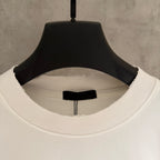 White Prada short-sleeve T-shirt collar and black neck label