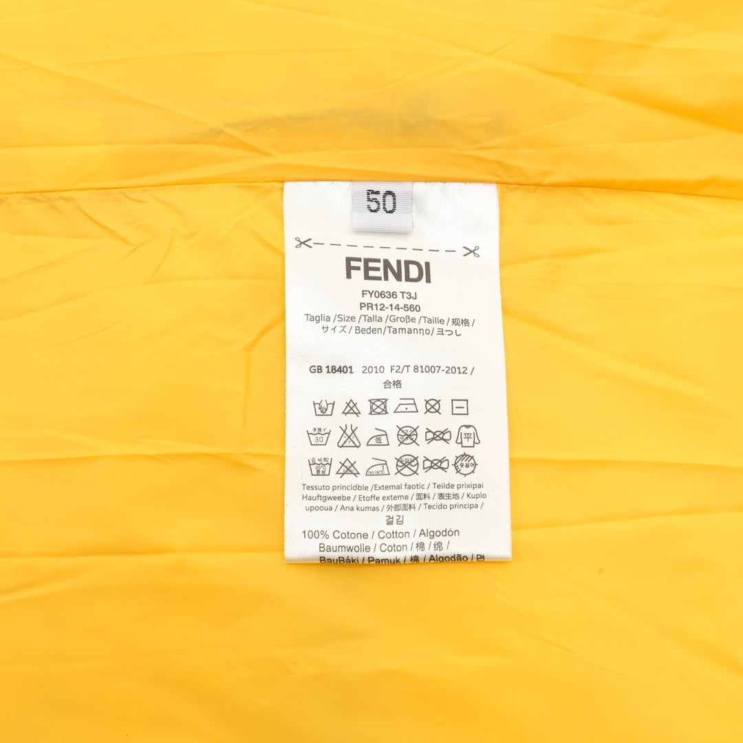 FENDI jacket size label on lining, marked 50