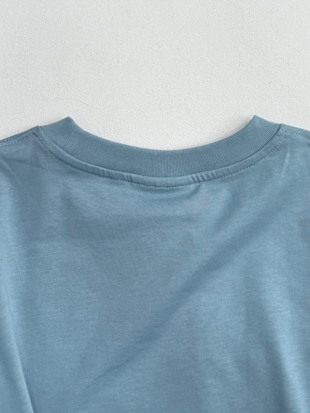 Light blue Dior short-sleeve T-shirt crew neck detail