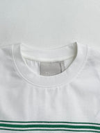 White Dior T-shirt crewneck collar with small Dior label