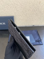 Small bag card holder interior view with multiple card slots, dark lining