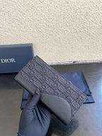 Small bag card holder close-up of Dior monogram exterior and leather flap