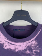 Louis Vuitton purple T-shirt neckline with interior Louis Vuitton label