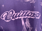 Louis Vuitton purple T-shirt with large script logo graphic