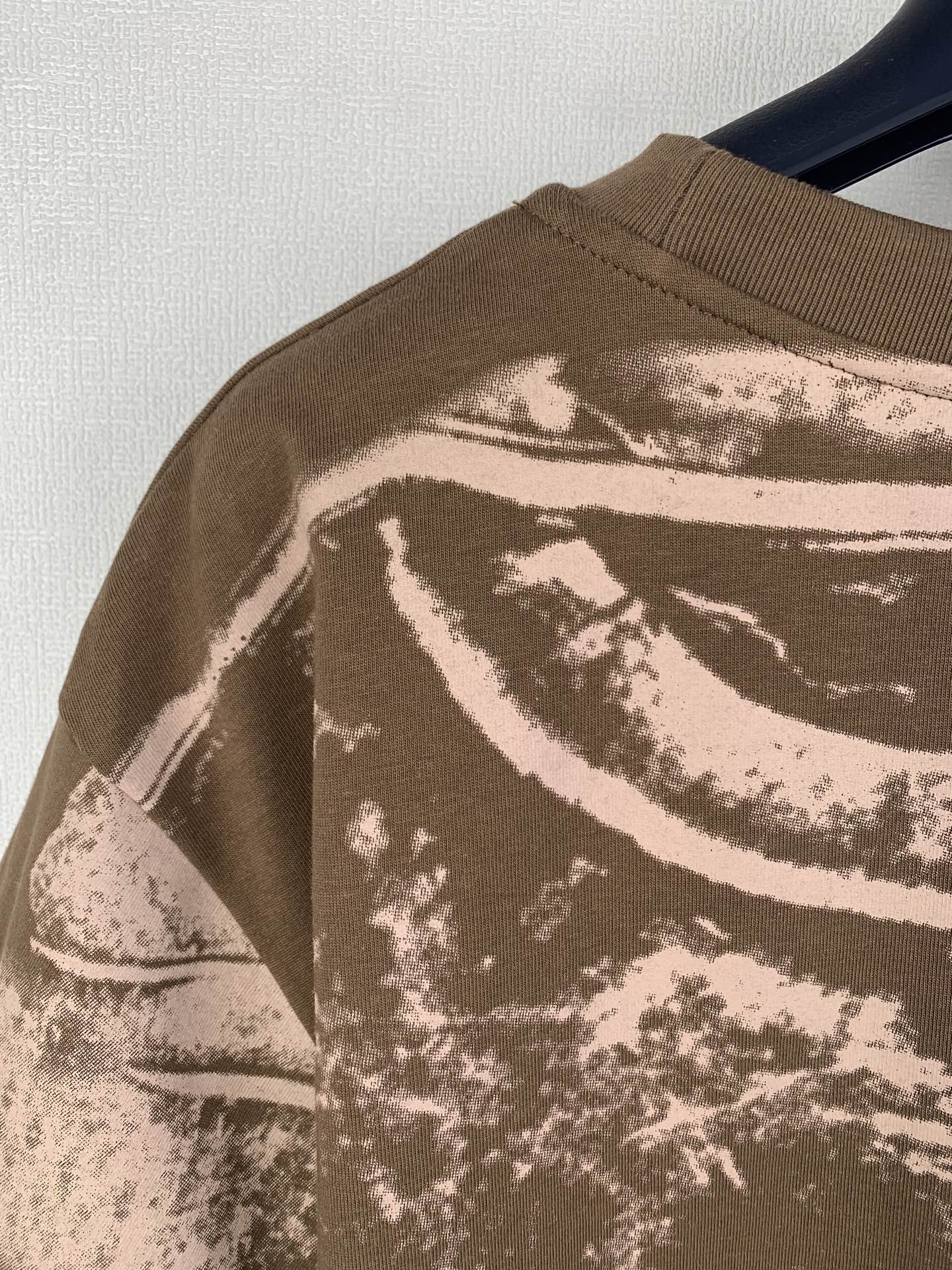 Louis Vuitton brown graphic short-sleeve T-shirt with crew neck