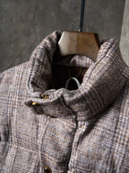 Louis Vuitton long puffer jacket hood interior with drawstring and textured lining