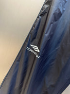 Balenciaga nylon pants, dark navy, embroidered balenciaga logo on side panel