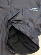 Balenciaga nylon pants, dark navy, interior pocket lining and drawstring