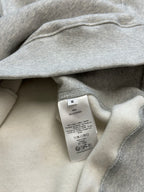 Dior heather gray hoodie size label attached at inner neckline