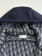 Dior hoodie hood lining with repeating pattern print