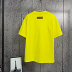 Louis Vuitton yellow T-shirt back view, plain