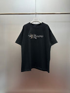 Louis Vuitton graphic short-sleeve T-shirt, crew neck, black with front logo print