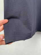 Balenciaga T-shirt bottom hem with stitched edge and slight wear