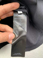 Dark short garment neckline with BALENCIAGA size label tag
