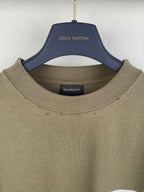 Balenciaga T-shirt crew neck detail with ribbed collar and small neckline label