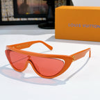 Louis Vuitton sunglasses with orange frame and red tinted lenses