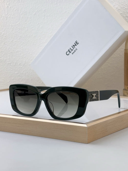 Celine sunglasses with black frame and dark tinted lenses