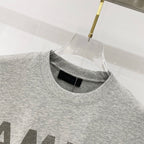 Amiri crew-neck T-shirt in heather gray with black inner neck label