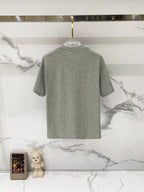 Amiri crew-neck T-shirt in heather gray with plain back