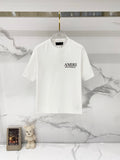 Amiri white crewneck T-shirt with AMIRI Hollywood CA chest logo