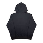 Stone Island zip-up hoodie with hood, plain back and ribbed hem