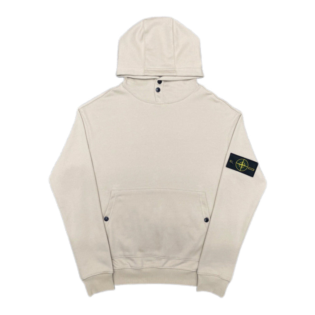 Stone Island hooded sweatshirt, light beige front with kangaroo pocket