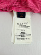 Pants care label with Made in Italy and cleaning instructions