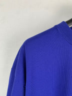 Balenciaga blue T-shirt neckline and shoulder seam, short sleeve