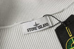 Stone Island knit jacket inner label and black brand tag