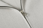 Stone Island knit clothing with zip and stand collar