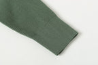 Stone Island zip-knit jacket sleeve with ribbed cuff, dark green