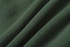 Stone Island zip jacket close-up of dark green knit sleeve seams