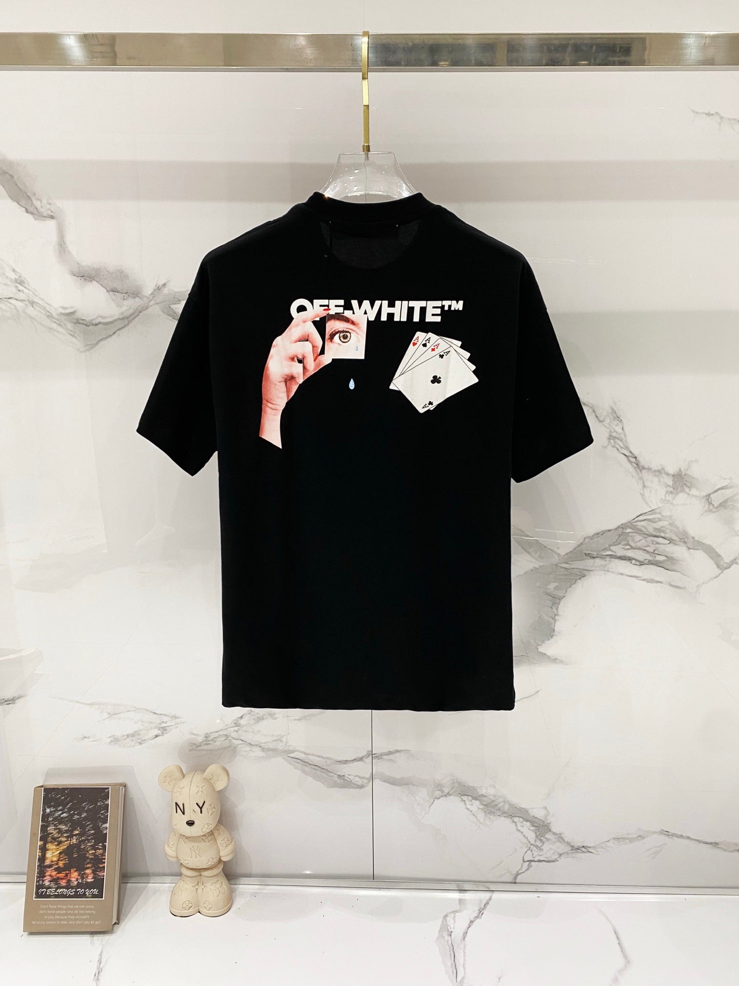 Off-White graphic T-shirt with large OFFWHITE™ text print on the back