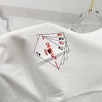 Off-White graphic T-shirt, off-white, large back card graphic with red Off White text