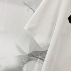 Off-White T-shirt sleeve and hem, off-white crewneck T-shirt