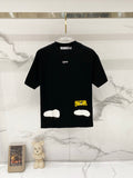 Black T-shirt with 'OFF' logo and white print on front