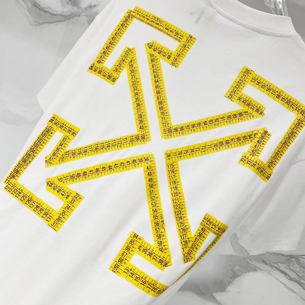 Off-White T-shirt with yellow arrow star graphic print