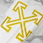 Off-White T-shirt with yellow arrow star graphic print